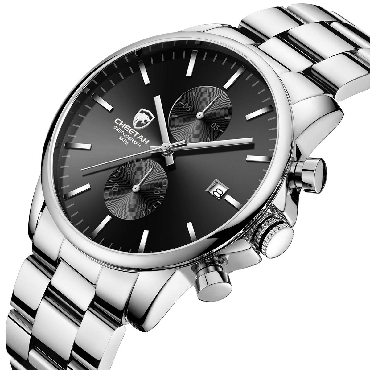 Foto 3 pulgar | Reloj Golden Hour Con Cronógrafo De Cuarzo Y Acero Inoxidable Para Hombre - Venta Internacional.