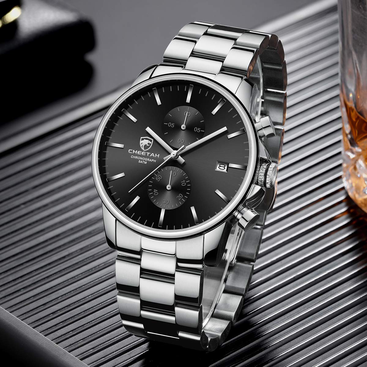 Foto 5 | Reloj Golden Hour Con Cronógrafo De Cuarzo Y Acero Inoxidable Para Hombre - Venta Internacional.