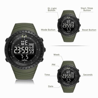 Foto 6 | Reloj L Lavaredo Cronógrafo Digital Para Hombre, Resistente Al Agua, 50 M - Venta Internacional.