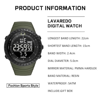 Foto 7 | Reloj L Lavaredo Cronógrafo Digital Para Hombre, Resistente Al Agua, 50 M - Venta Internacional.