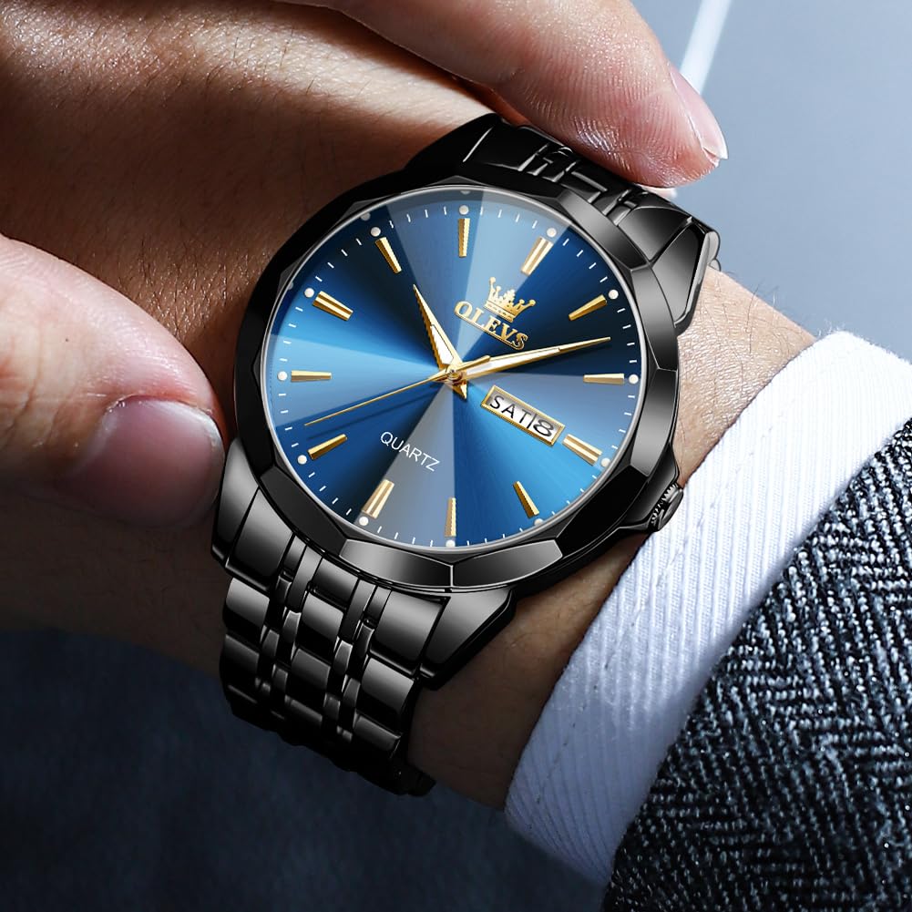 Foto 8 pulgar | Reloj Olevs Simple Business Dress Analog Quartz Para Hombre - Venta Internacional.