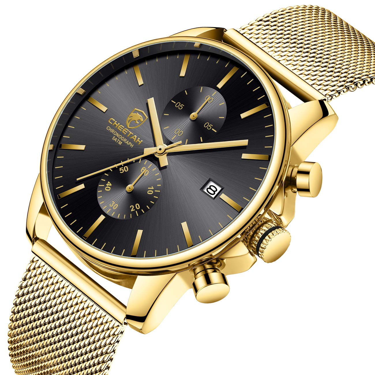 Foto 3 pulgar | Reloj Golden Hour Fashion Sleek Minimalist Para Hombre - Venta Internacional.