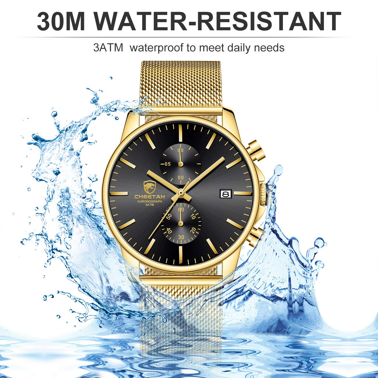 Foto 6 pulgar | Reloj Golden Hour Fashion Sleek Minimalist Para Hombre - Venta Internacional.