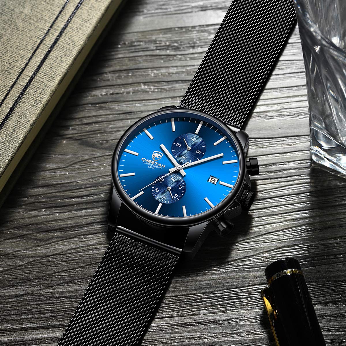 Foto 6 pulgar | Reloj Golden Hour Fashion Sport Quartz Para Hombre A Prueba De Agua - Venta Internacional.