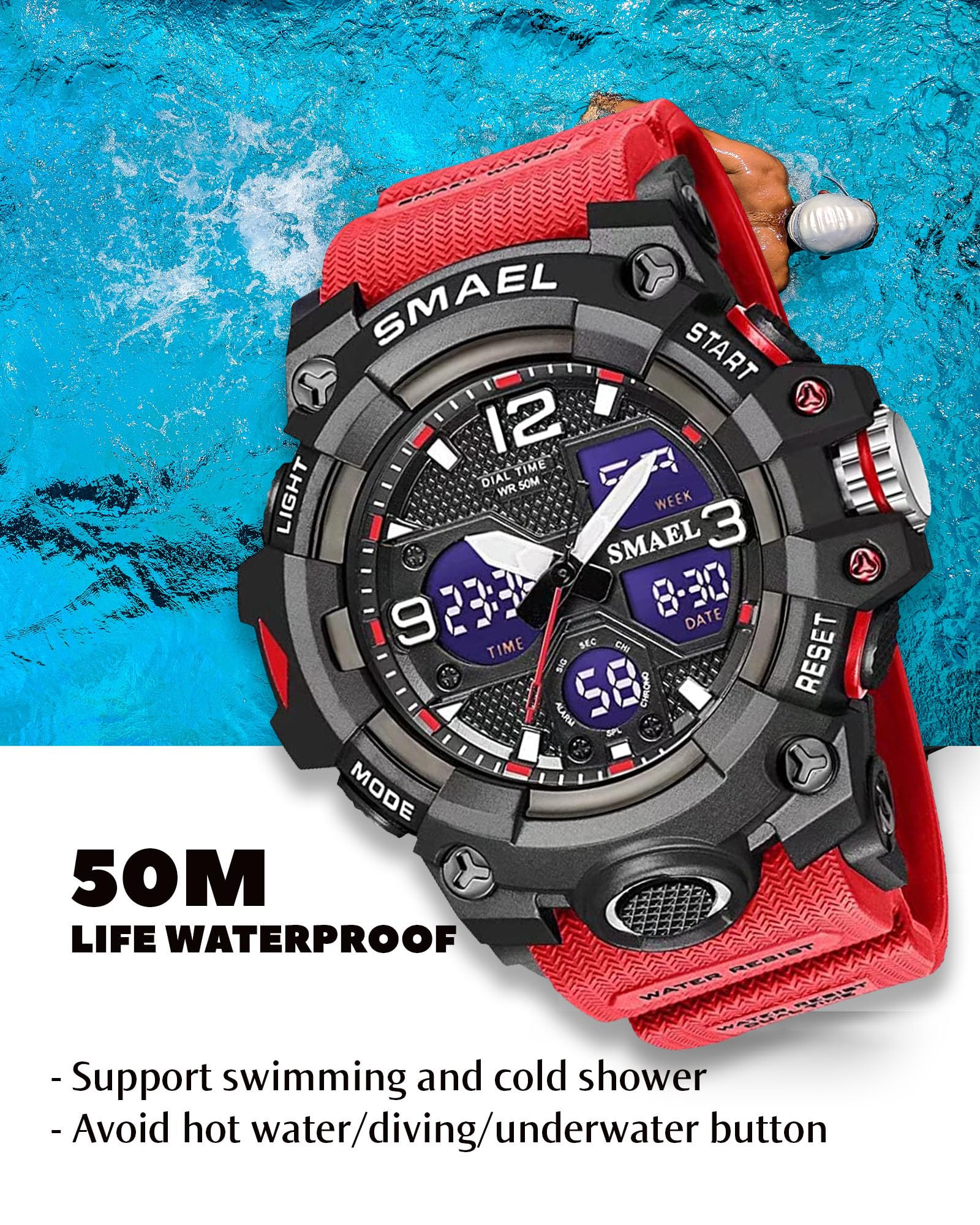 Foto 6 pulgar | Reloj Gosasa S-shock Led Digital Impermeable Para Hombre - Venta Internacional.