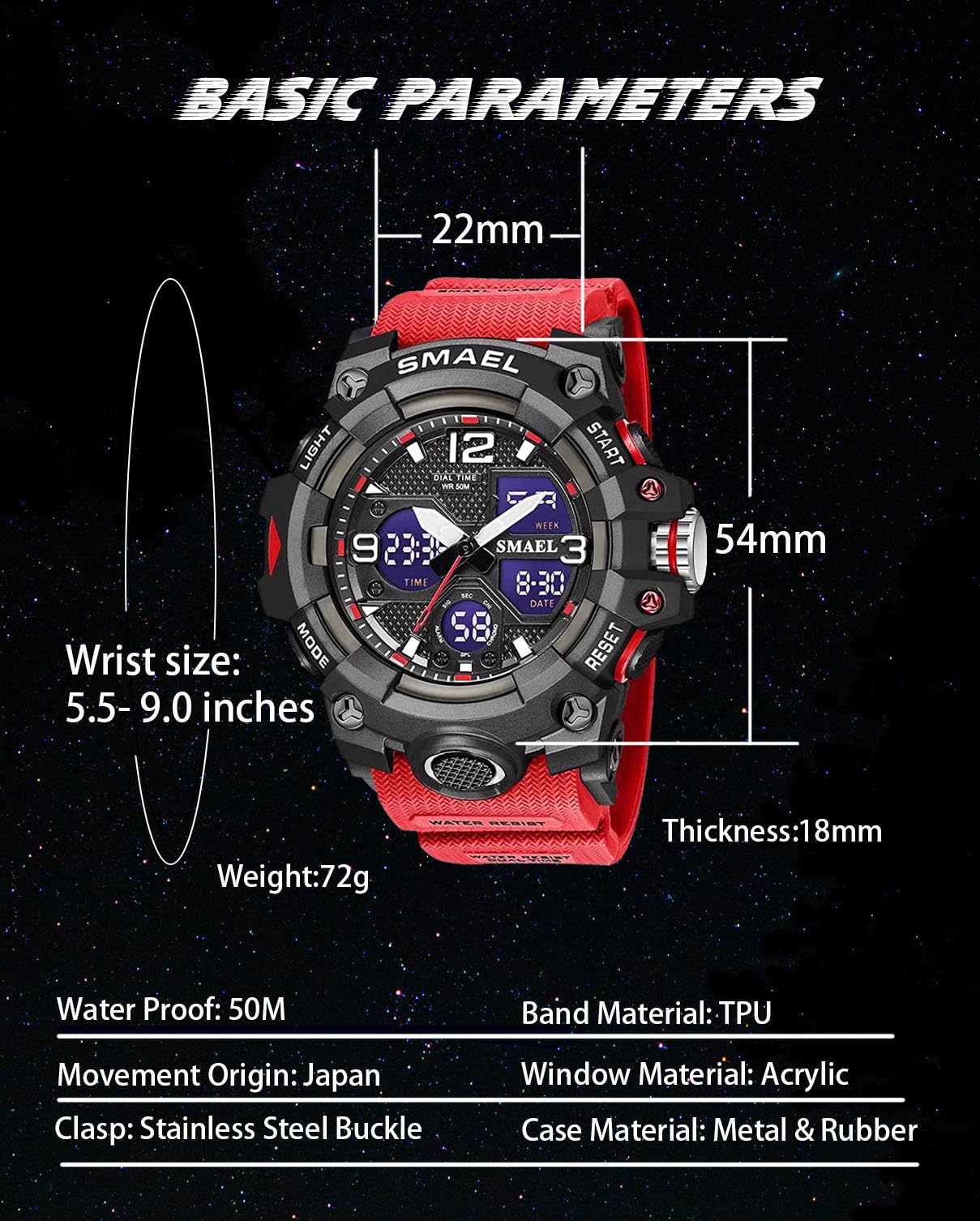 Foto 7 pulgar | Reloj Gosasa S-shock Led Digital Impermeable Para Hombre - Venta Internacional.