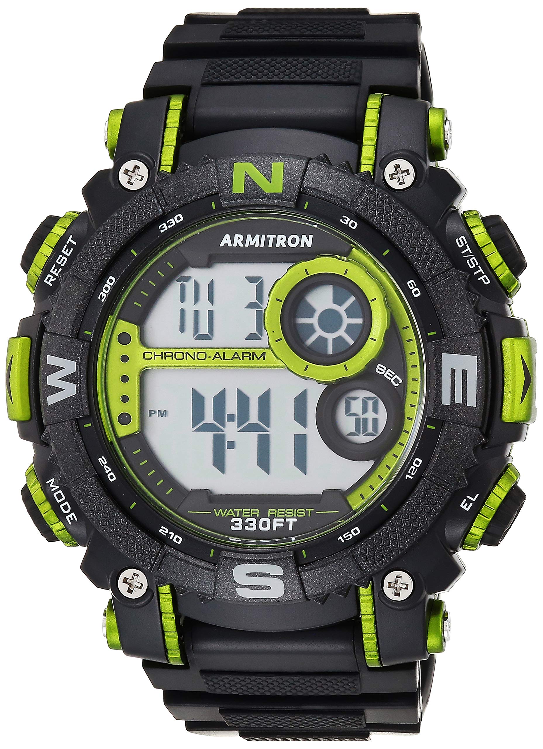 Reloj Armitron Sport 40/8284lgn Lime Green Digital Para Hombre - Venta Internacional.