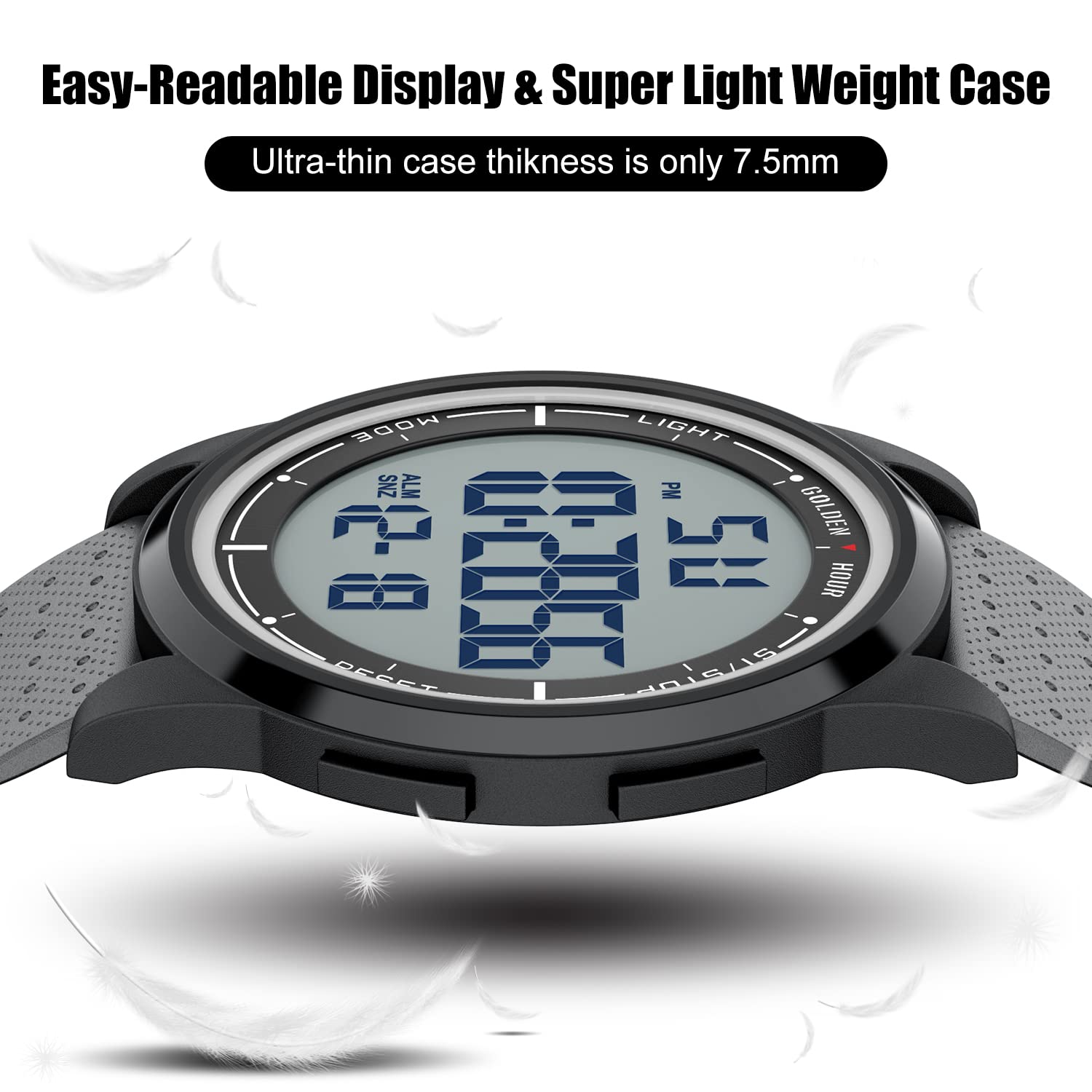 Foto 3 pulgar | Reloj Golden Hour, Ultrafino Y Minimalista, Resistente Al Agua Hasta 50 M - Venta Internacional.