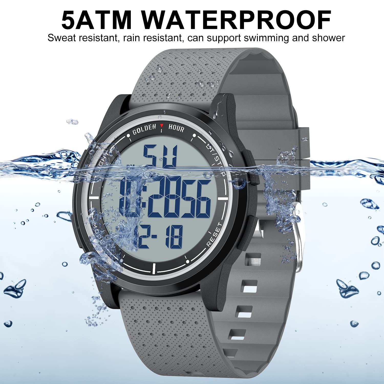 Foto 4 | Reloj Golden Hour, Ultrafino Y Minimalista, Resistente Al Agua Hasta 50 M - Venta Internacional.