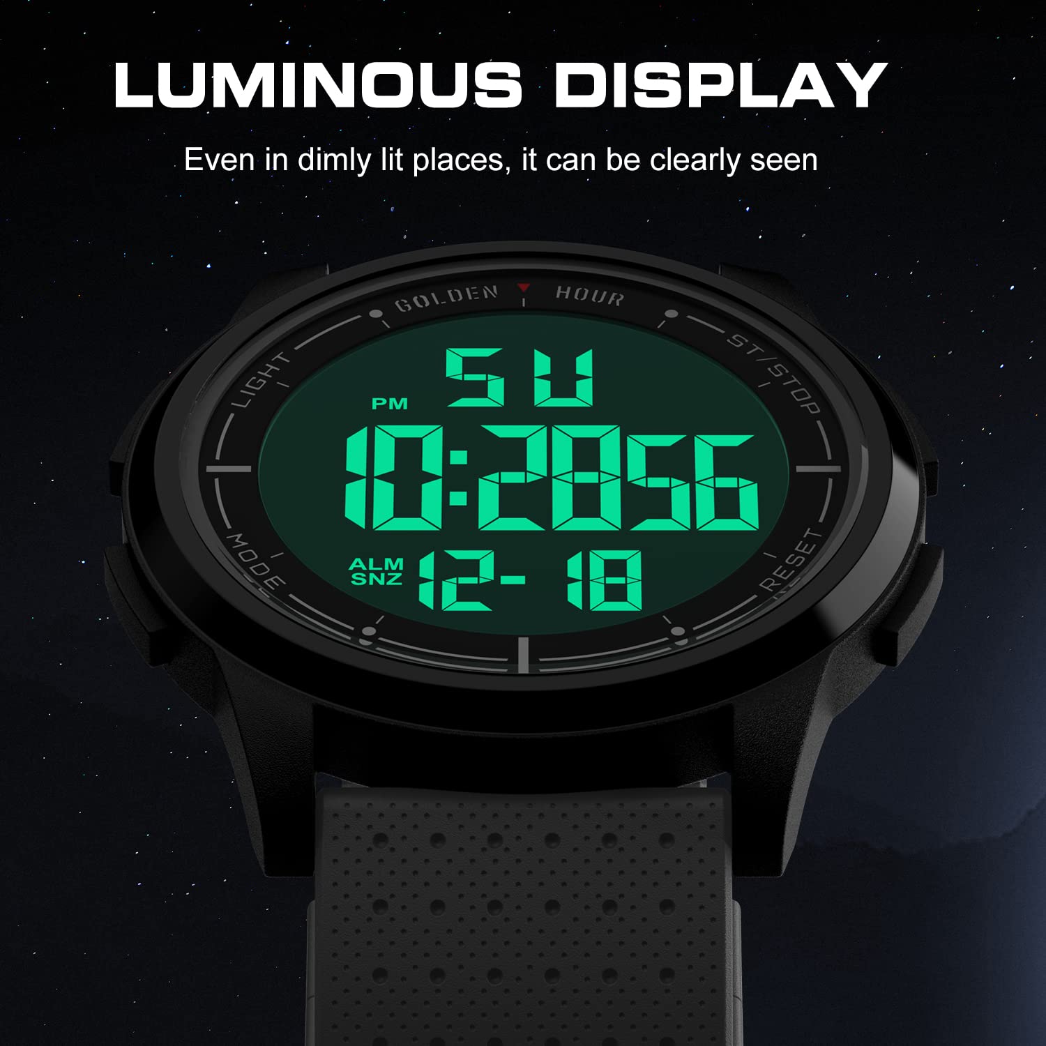 Foto 6 pulgar | Reloj Golden Hour, Ultrafino Y Minimalista, Resistente Al Agua Hasta 50 M - Venta Internacional.