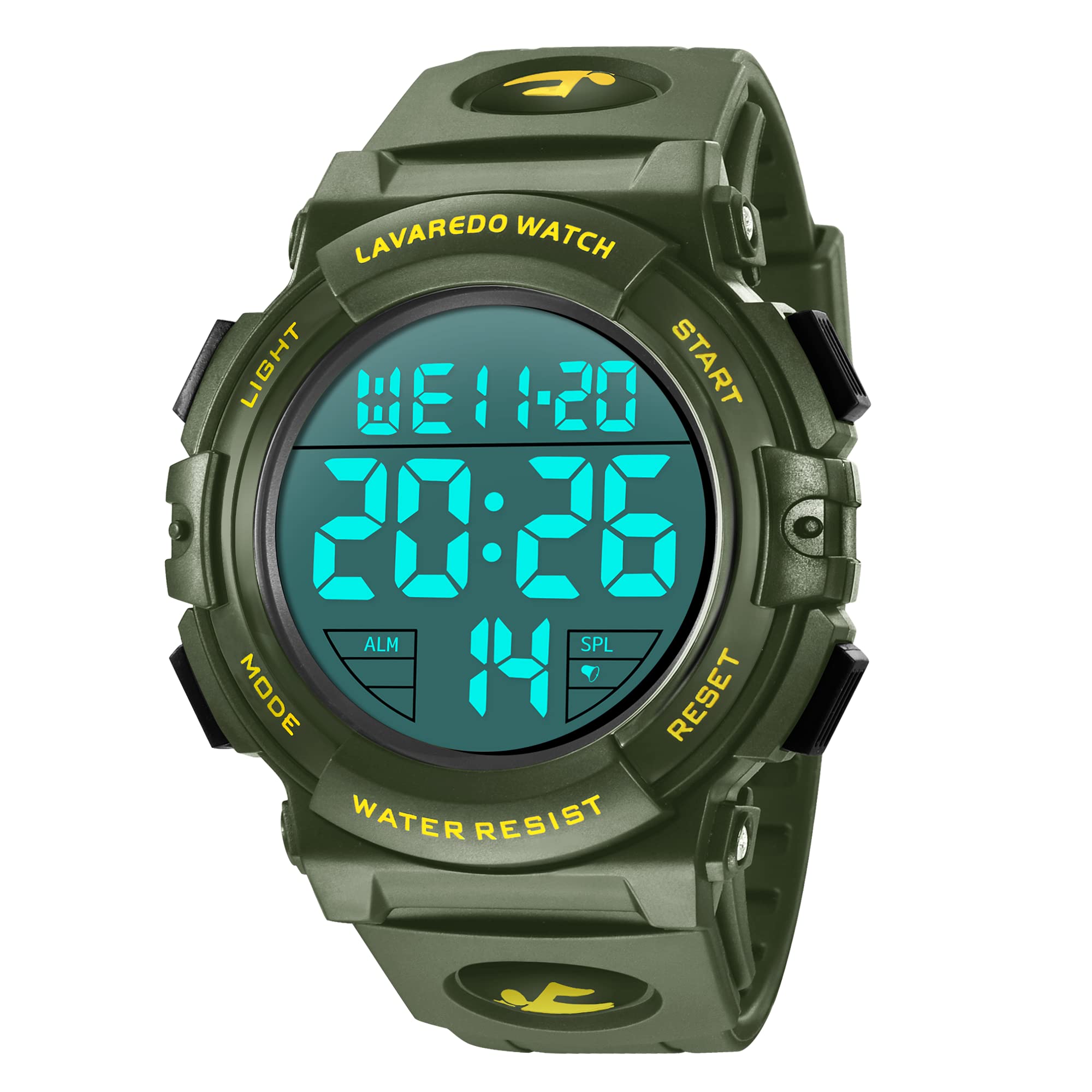 Foto 2 pulgar | Reloj Deportivo Digital L Lavaredo Para Hombre, Resistente Al Agua, 50 M - Venta Internacional.