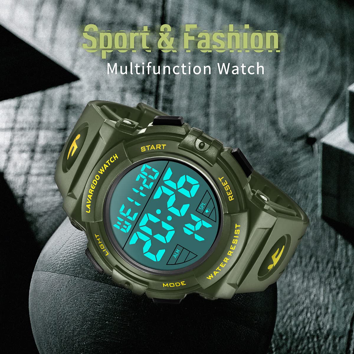 Foto 4 pulgar | Reloj Deportivo Digital L Lavaredo Para Hombre, Resistente Al Agua, 50 M - Venta Internacional.