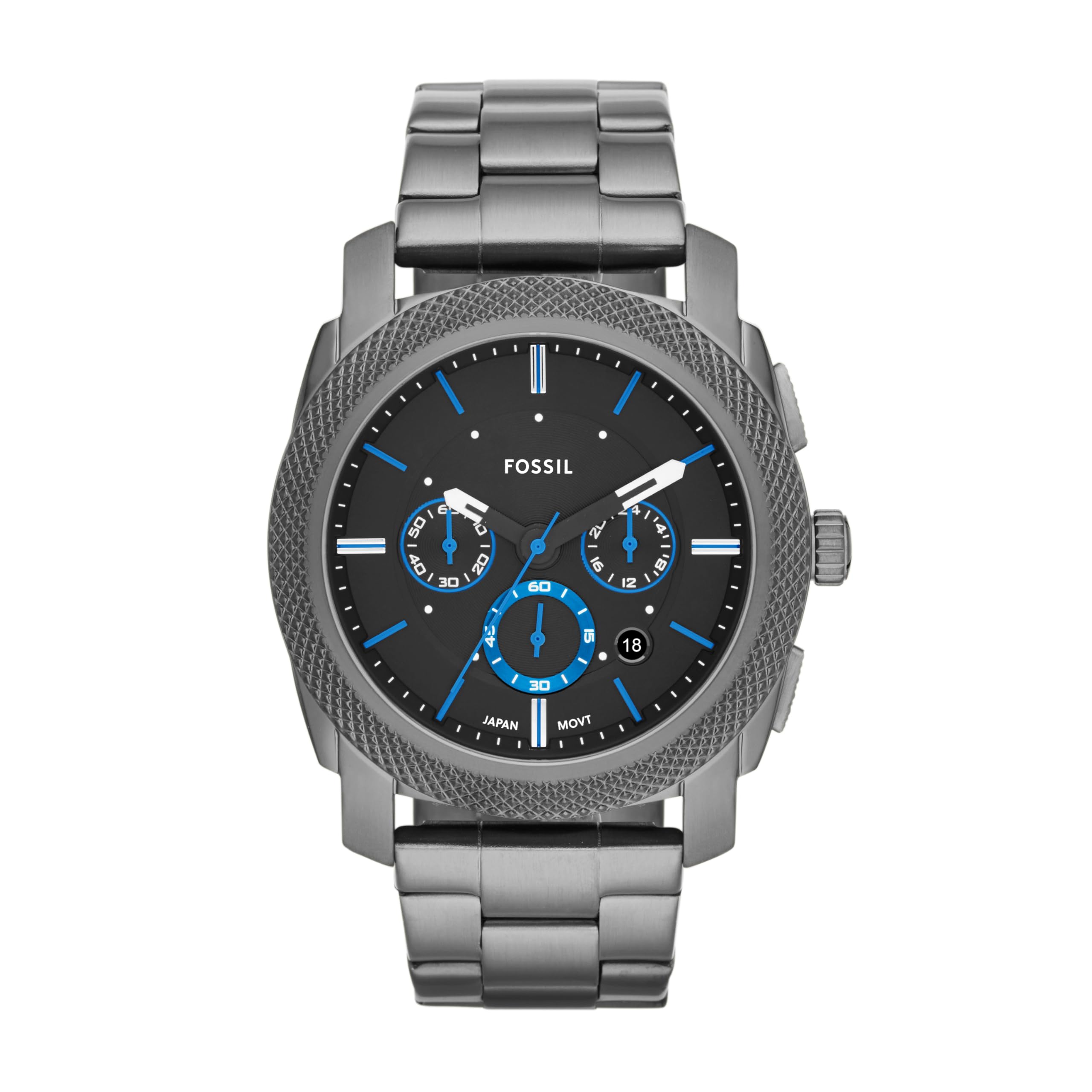 Foto 2 pulgar | Reloj Fossil Para Hombre Fs4931 De Acero Inoxidable Ahumado - Venta Internacional.