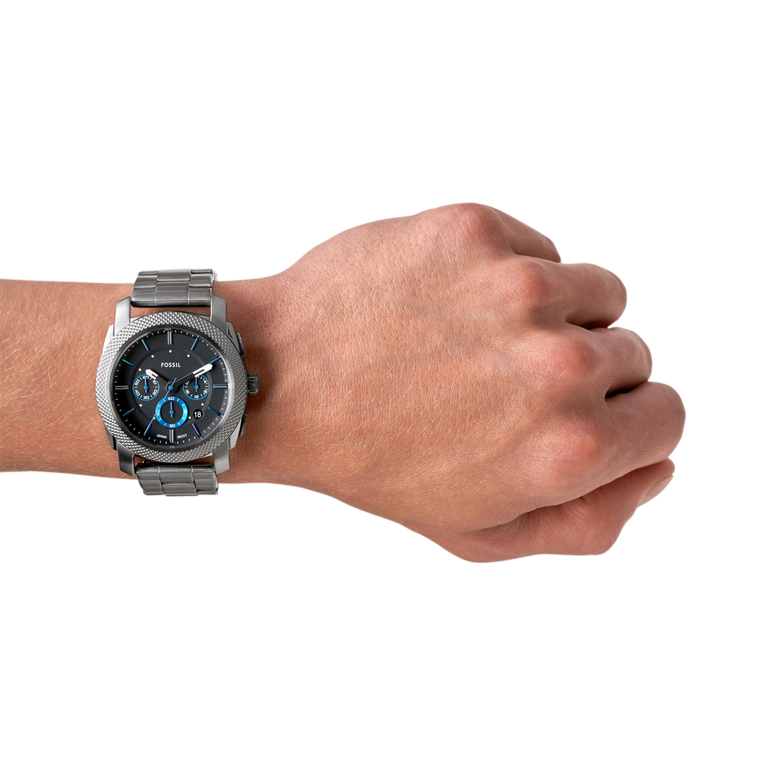 Foto 6 pulgar | Reloj Fossil Para Hombre Fs4931 De Acero Inoxidable Ahumado - Venta Internacional.