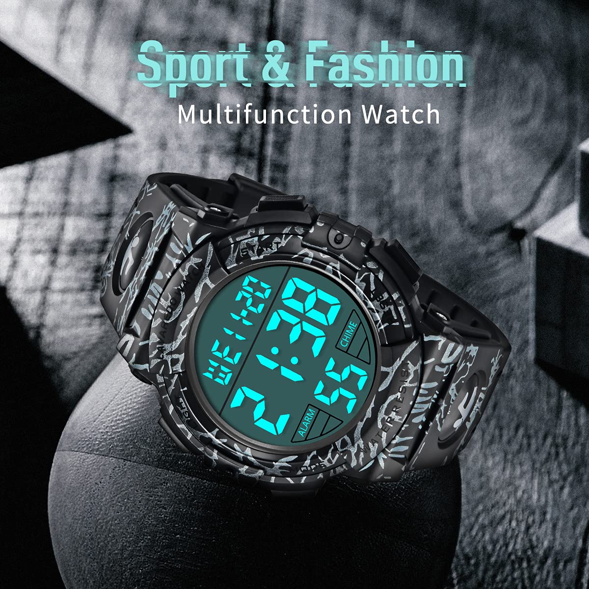 Foto 3 pulgar | Reloj L Lavaredo Digital Sports, Resistente Al Agua, 50 M, Para Hombre - Venta Internacional.