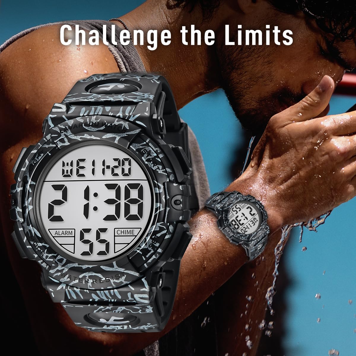 Foto 4 pulgar | Reloj L Lavaredo Digital Sports, Resistente Al Agua, 50 M, Para Hombre - Venta Internacional.