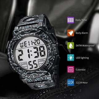 Foto 5 | Reloj L Lavaredo Digital Sports, Resistente Al Agua, 50 M, Para Hombre - Venta Internacional.