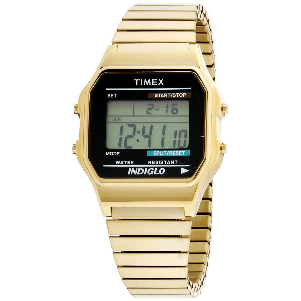 Foto 2 pulgar | Reloj Timex Classic Digital De Acero Inoxidable En Tono Dorado Para Hombre - Venta Internacional.