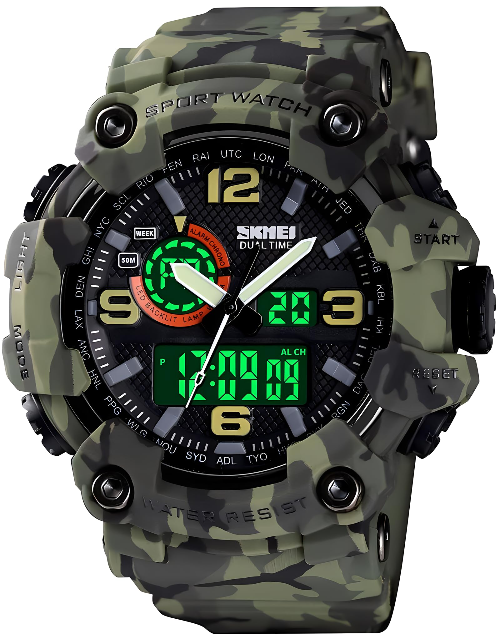 Foto 1 | Reloj Gosasa Para Hombre, Con Cara Grande, Para Deportes Al Aire Libre, Impermeable - Venta Internacional.