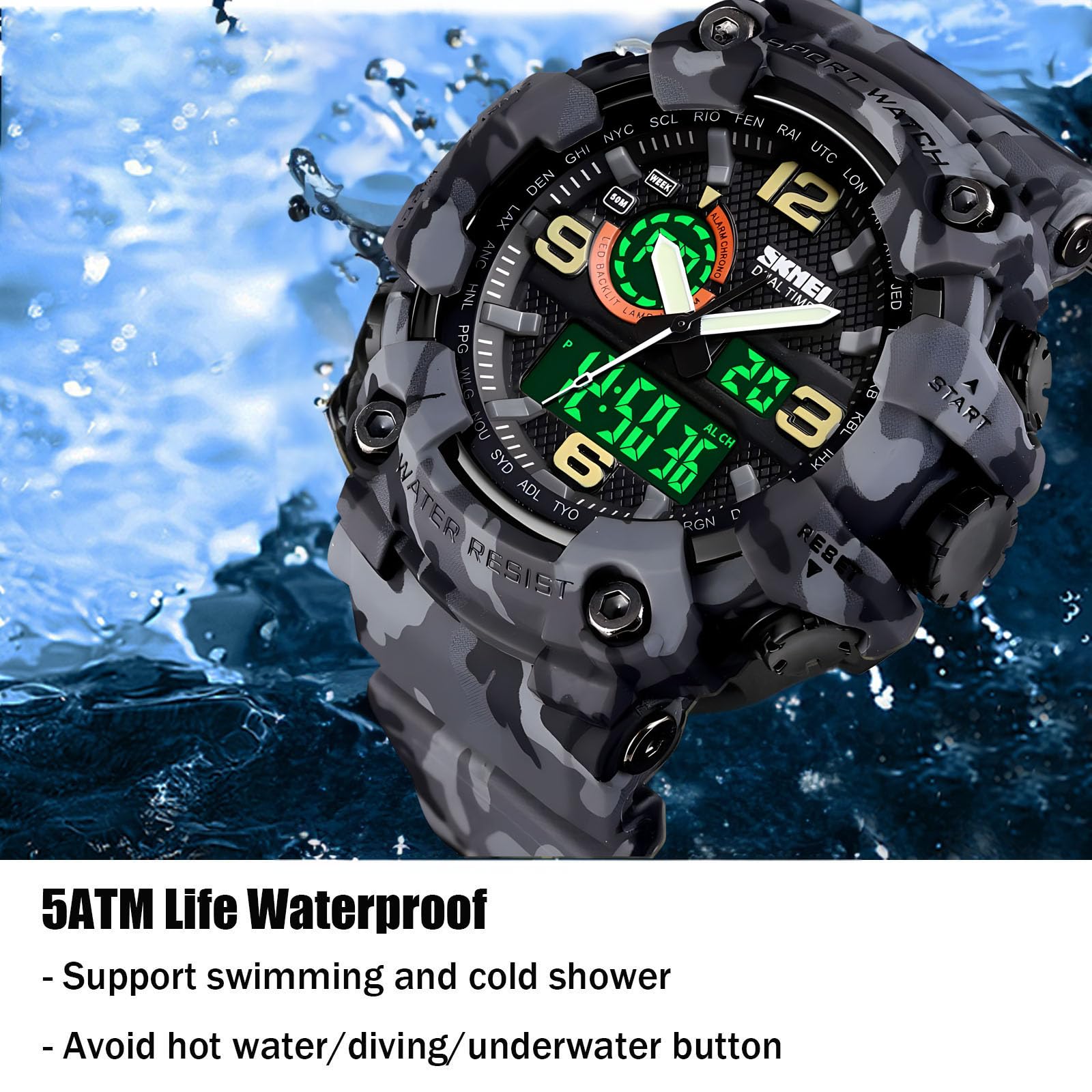 Foto 5 pulgar | Reloj Gosasa S-shock Sports Led Impermeable Para Hombre - Venta Internacional.