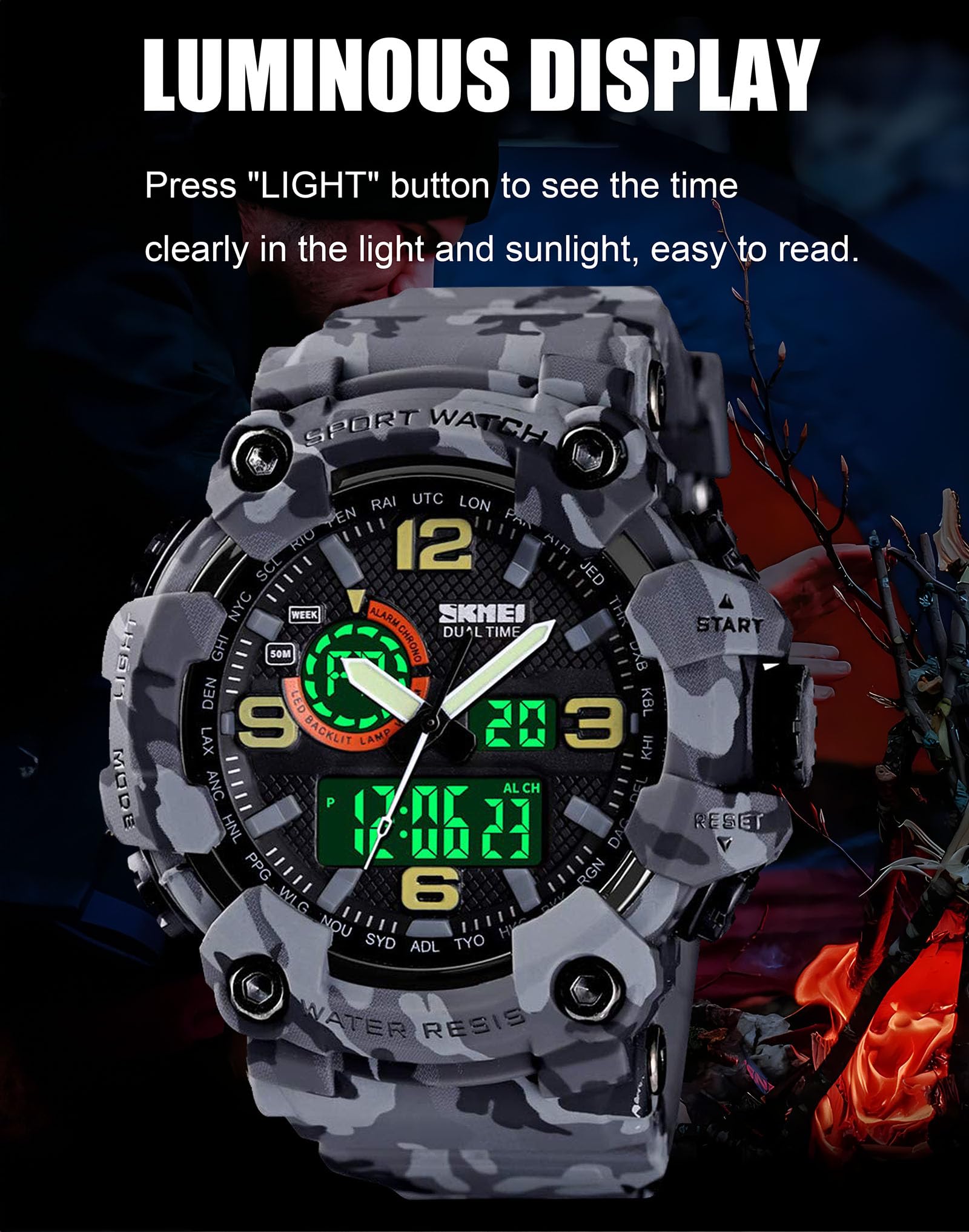 Foto 6 pulgar | Reloj Gosasa S-shock Sports Led Impermeable Para Hombre - Venta Internacional.