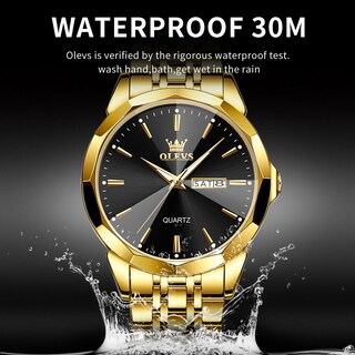 Foto 5 | Reloj Olevs, Vestido De Negocios De Cuarzo Y Acero Inoxidable, Fácil De Leer, Para Hombre - Venta Internacional.