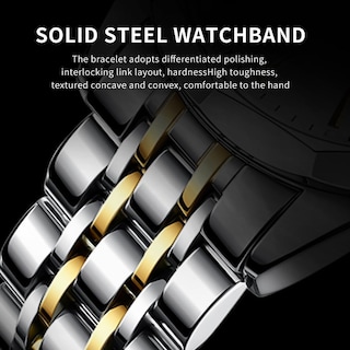 Foto 7 | Reloj Olevs Vestido De Negocios Simple Plateado Para Hombre A Prueba De Agua - Venta Internacional.