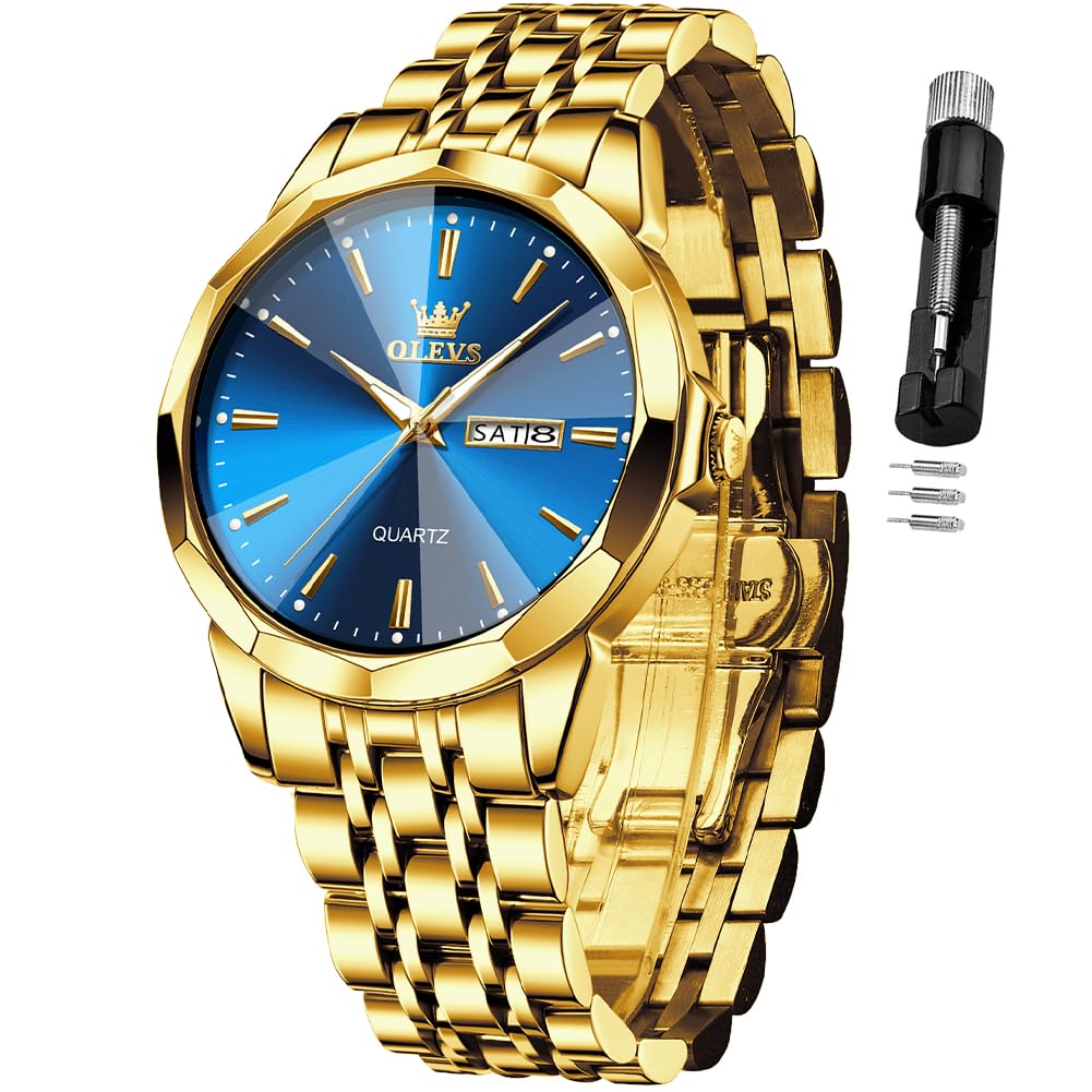 Reloj Olevs De Cuarzo Analógico, Vestido De Negocios Fácil De Leer Para Hombre - Venta Internacional.