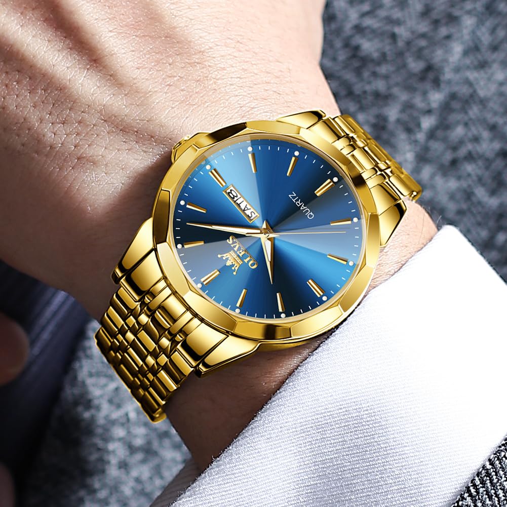 Foto 8 pulgar | Reloj Olevs De Cuarzo Analógico, Vestido De Negocios Fácil De Leer Para Hombre - Venta Internacional.