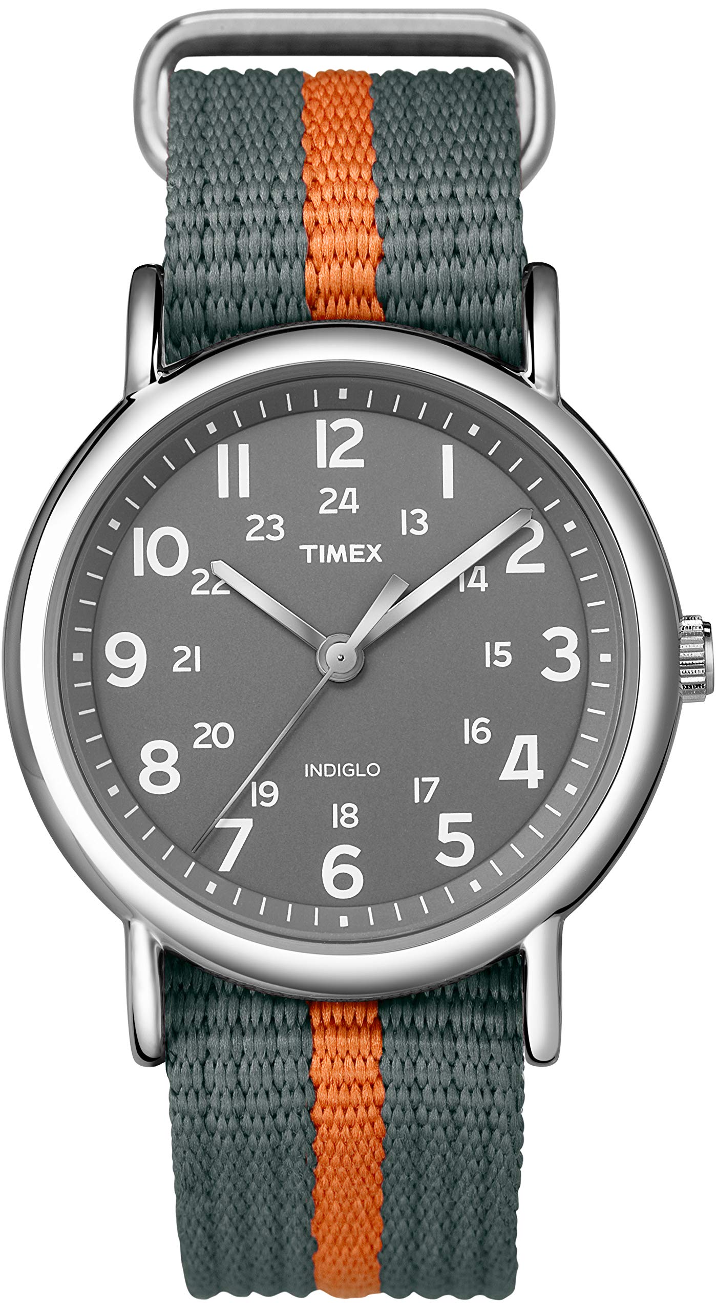 Foto 2 pulgar | Reloj Timex Weekender Unisex De 38 Mm Con Carcasa Plateada Y Esfera Gris - Venta Internacional.