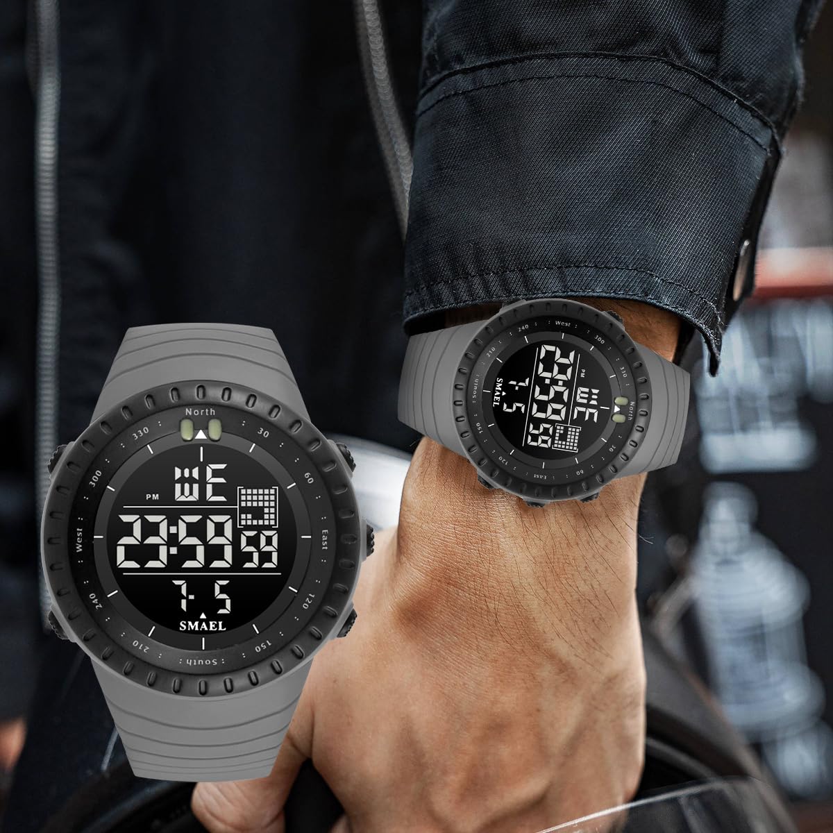 Foto 3 pulgar | Reloj L Lavaredo Digital Para Hombre Resistente Al Agua Con Cronógrafo - Venta Internacional.