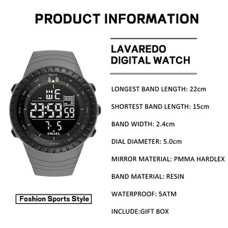 Foto 7 | Reloj L Lavaredo Digital Para Hombre Resistente Al Agua Con Cronógrafo - Venta Internacional.