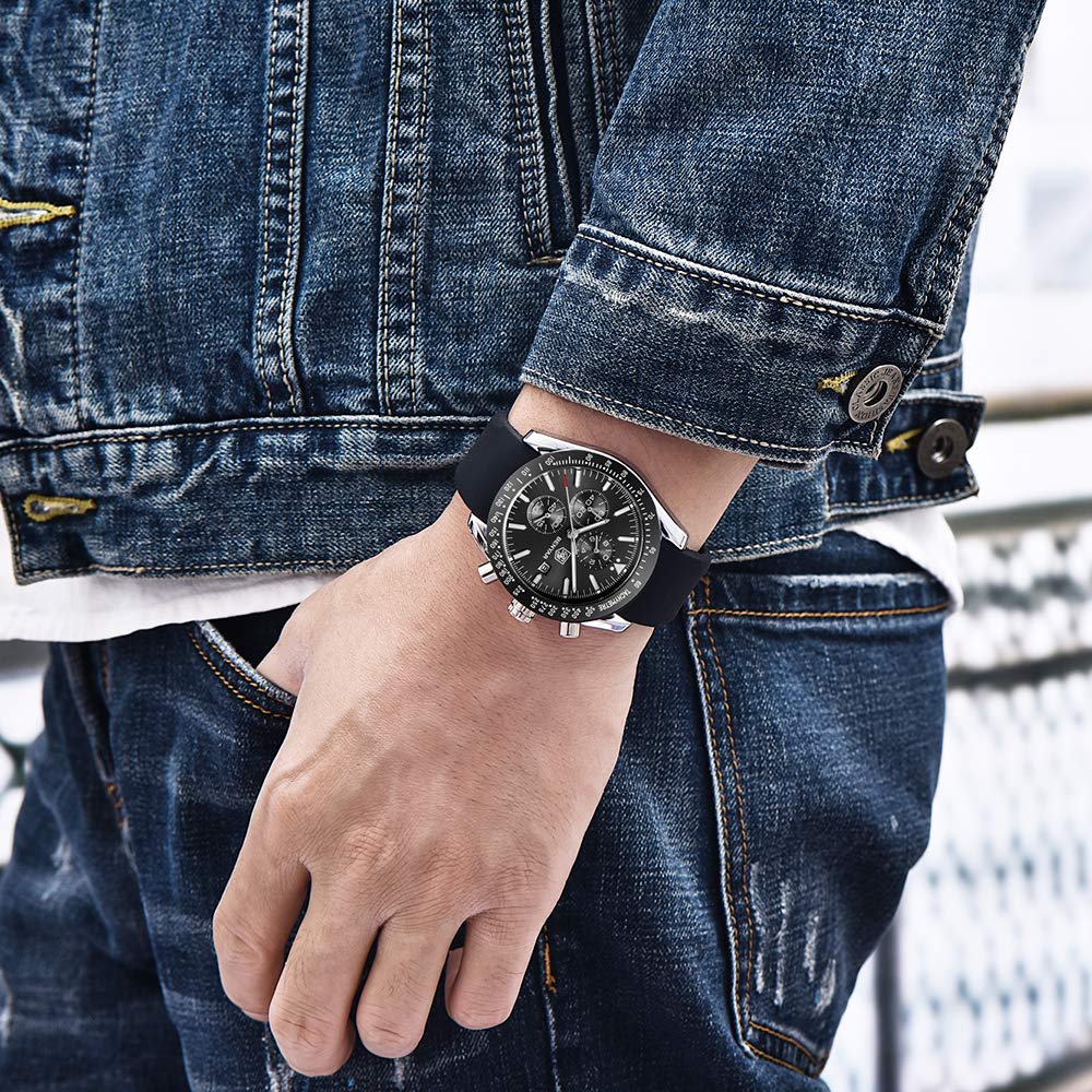 Foto 4 | Reloj By Benyar Cronógrafo Analógico De Cuarzo Impermeable Para Hombre - Venta Internacional.