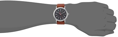 Foto 3 | Reloj Timex Weekender Unisex Con Carcasa Plateada De 38 Mm Y Correa De Piel - Venta Internacional.