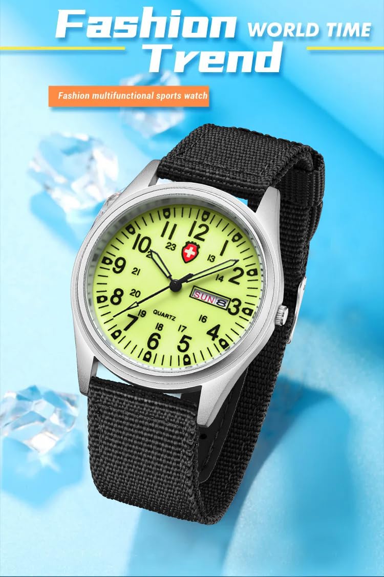 Foto 6 pulgar | Reloj Gosasa, Unisex, Deportivo Militar, Correa De Nailon Impermeable - Venta Internacional.
