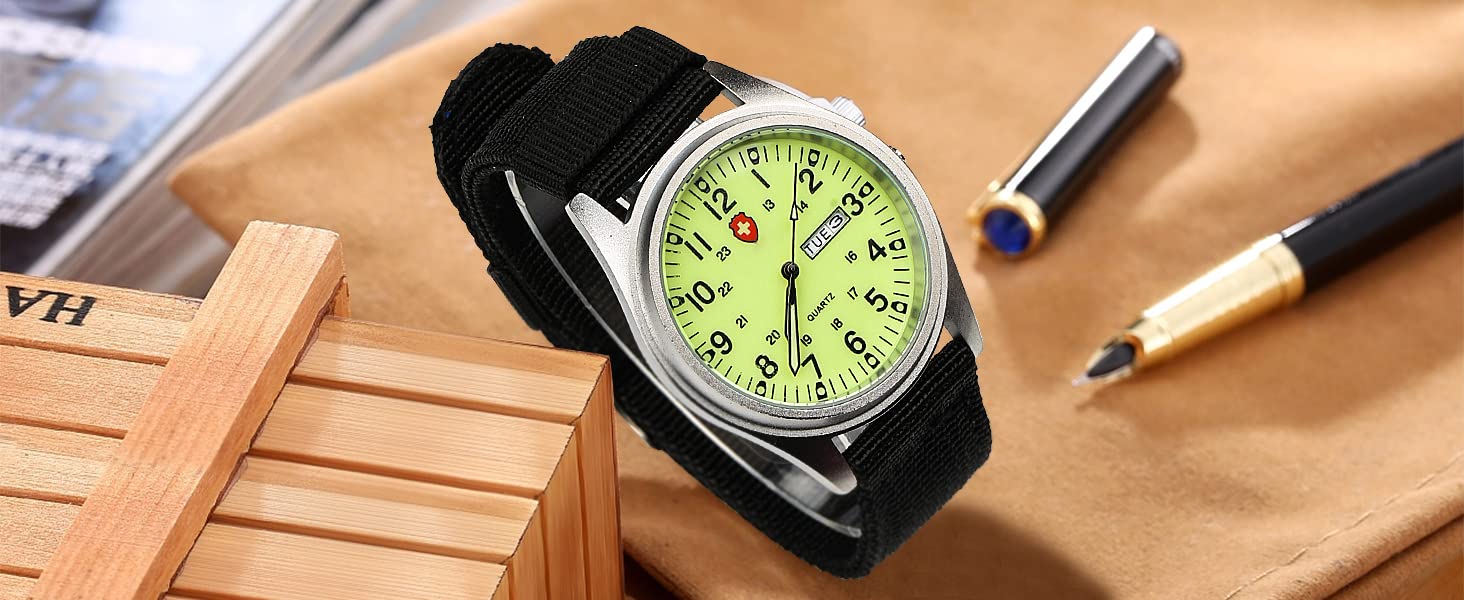 Foto 7 pulgar | Reloj Gosasa, Unisex, Deportivo Militar, Correa De Nailon Impermeable - Venta Internacional.