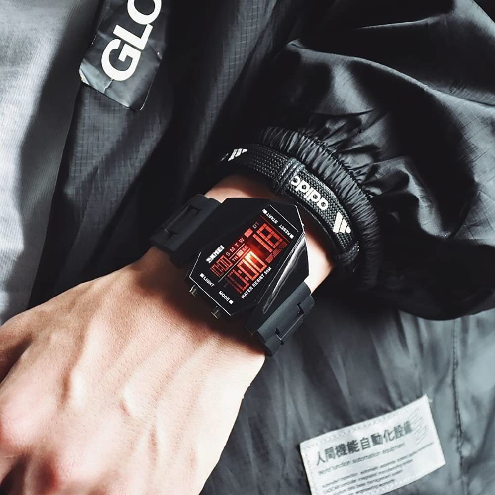 Foto 4 pulgar | Reloj Gosasa Para Hombre, Deportivo, Digital, Militar, Digital, Led, Negro - Venta Internacional.