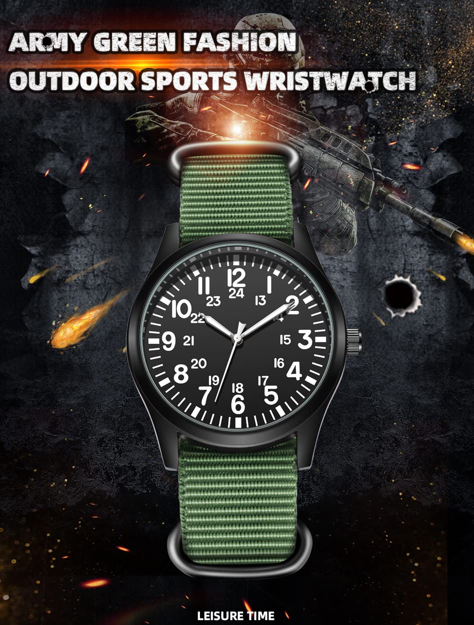 Foto 5 pulgar | Reloj Gosasa Military Sport, Correa Unisex De Nailon Impermeable Hasta 30 M - Venta Internacional.