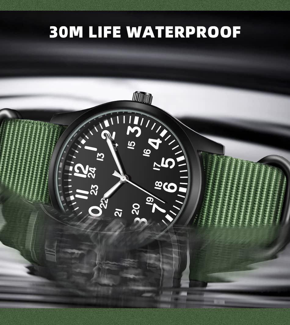 Foto 8 pulgar | Reloj Gosasa Military Sport, Correa Unisex De Nailon Impermeable Hasta 30 M - Venta Internacional.