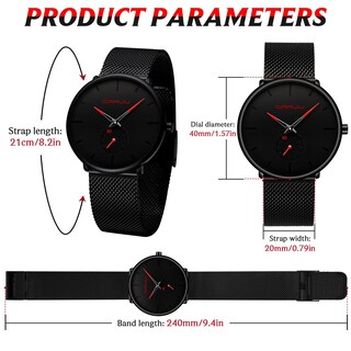 Foto 4 | Reloj Fizili, Ultrafino E Impermeable, A La Moda Para Hombre, Con Correa De Malla - Venta Internacional.