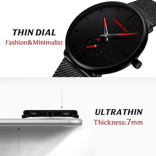 Foto 7 | Reloj Fizili, Ultrafino E Impermeable, A La Moda Para Hombre, Con Correa De Malla - Venta Internacional.