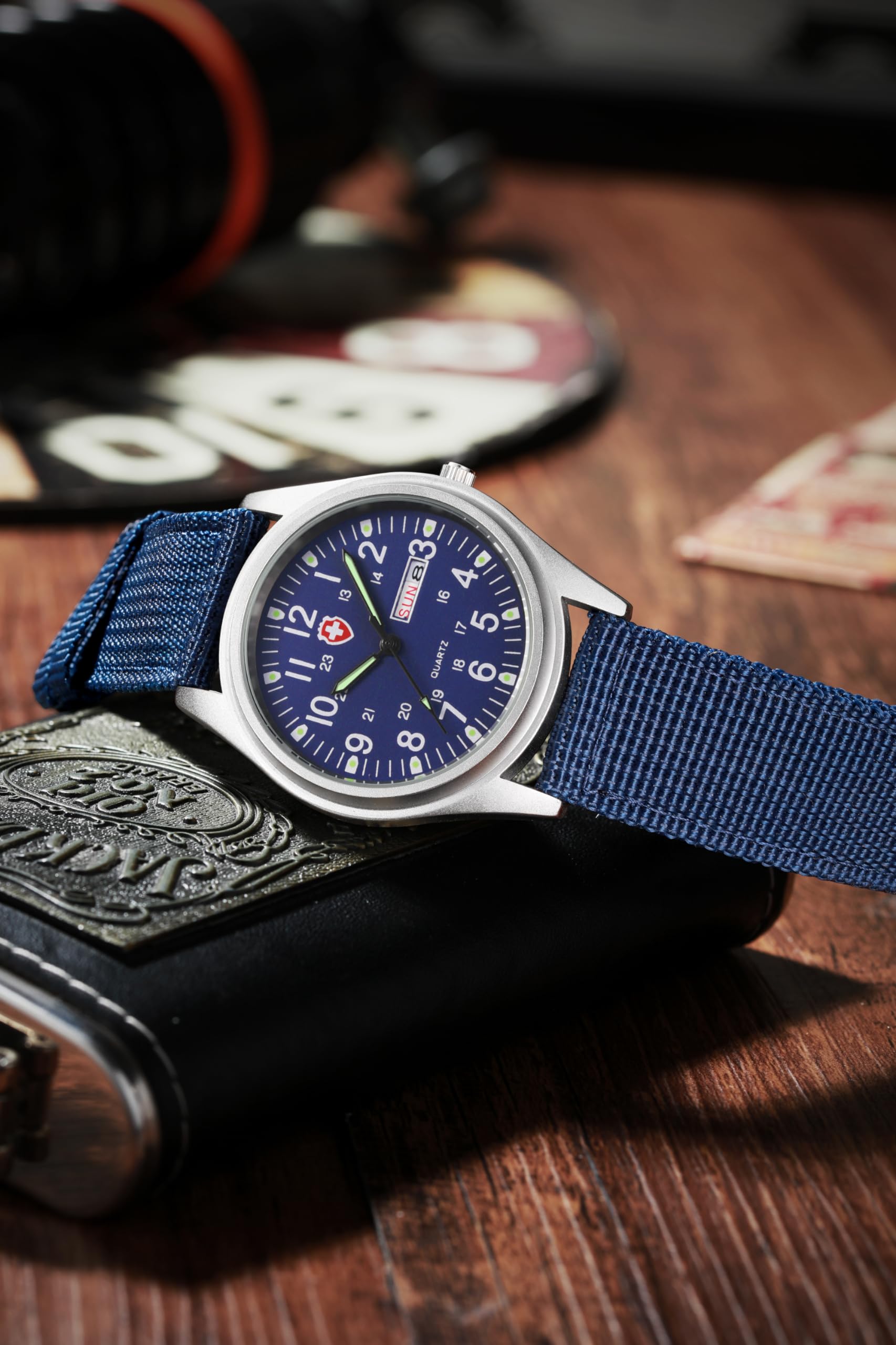 Foto 6 pulgar | Reloj Gosasa, Unisex, Deportivo Militar, Correa De Nailon Impermeable - Venta Internacional.