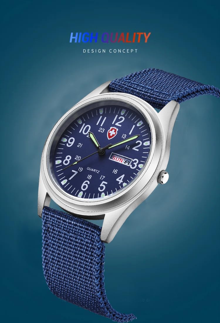 Foto 7 pulgar | Reloj Gosasa, Unisex, Deportivo Militar, Correa De Nailon Impermeable - Venta Internacional.