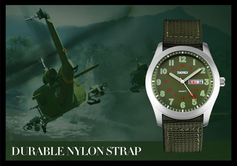 Foto 4 pulgar | Reloj Gosasa Military Sport, Correa De Nailon Impermeable Hasta 30 M - Venta Internacional.