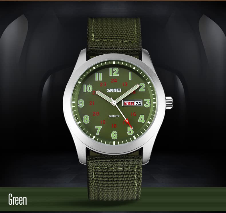 Foto 5 pulgar | Reloj Gosasa Military Sport, Correa De Nailon Impermeable Hasta 30 M - Venta Internacional.