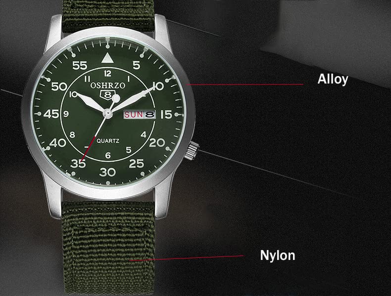 Foto 4 pulgar | Reloj Gosasa Military Sport, Correa Unisex De Nailon Impermeable Hasta 30 M - Venta Internacional.