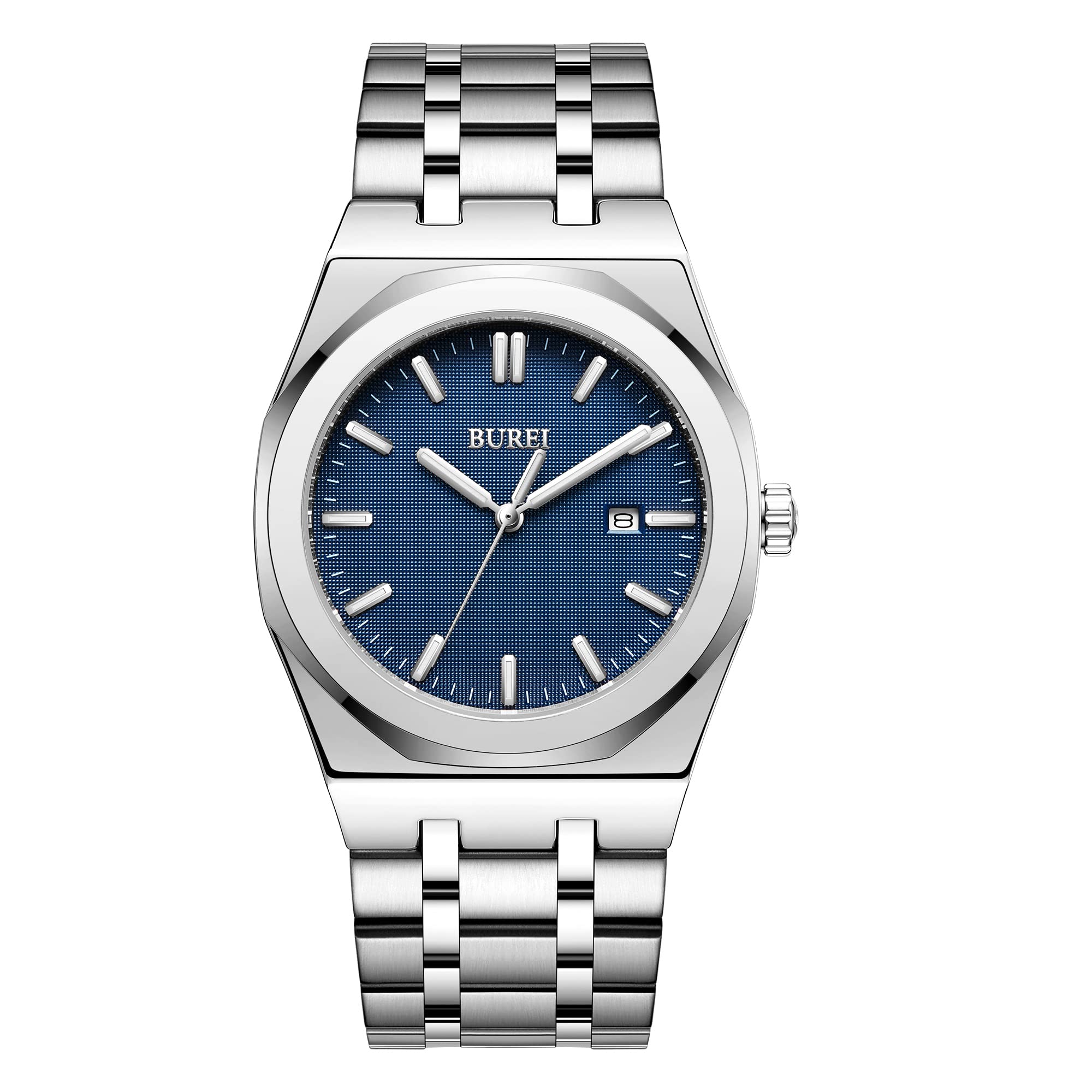 Reloj Burei De Acero Inoxidable Analógico De Cuarzo Impermeable Para Hombre - Venta Internacional.