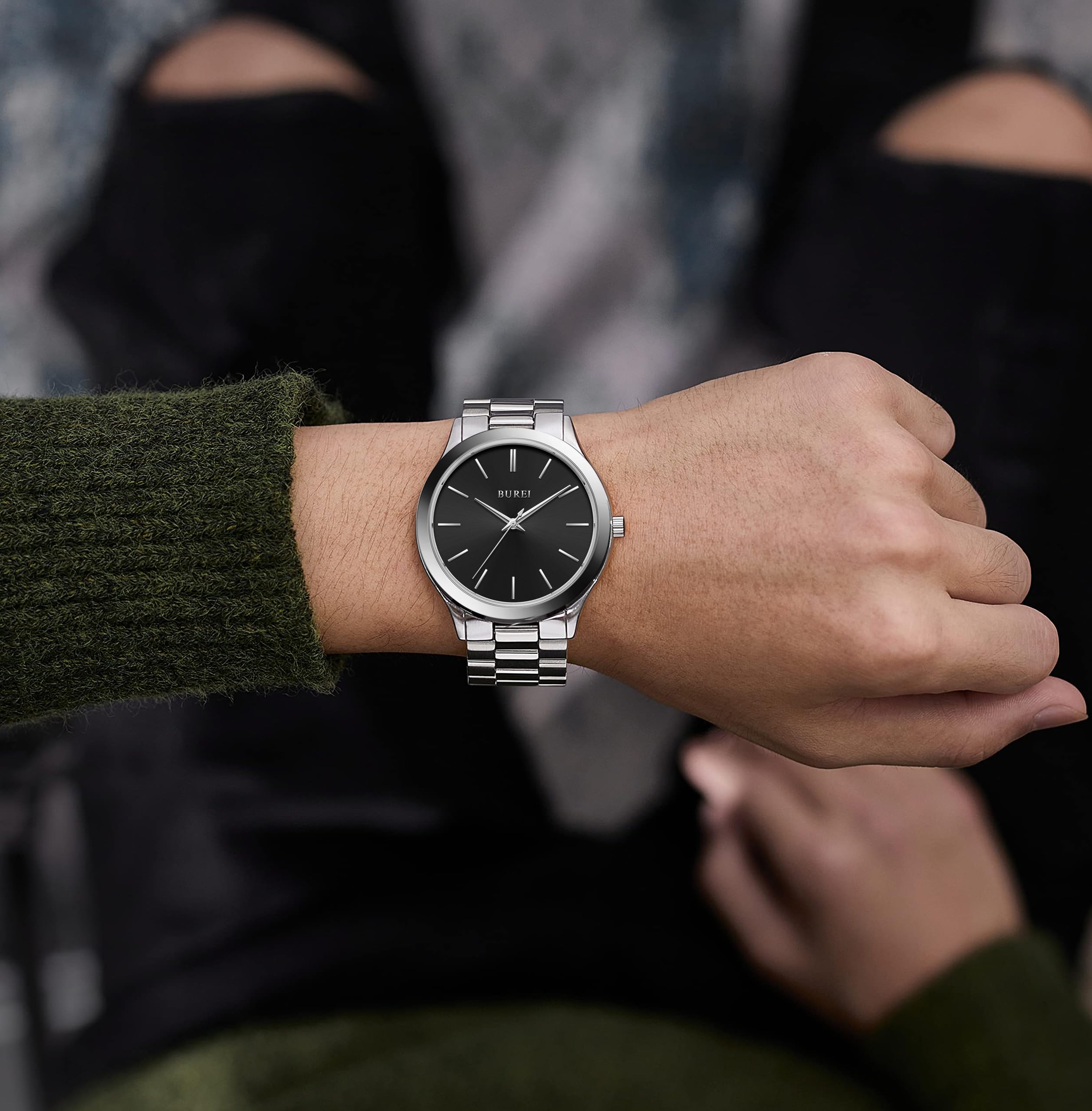 Foto 7 pulgar | Reloj Burei Fashion Minimalist Business A Prueba De Agua Para Hombre - Venta Internacional.