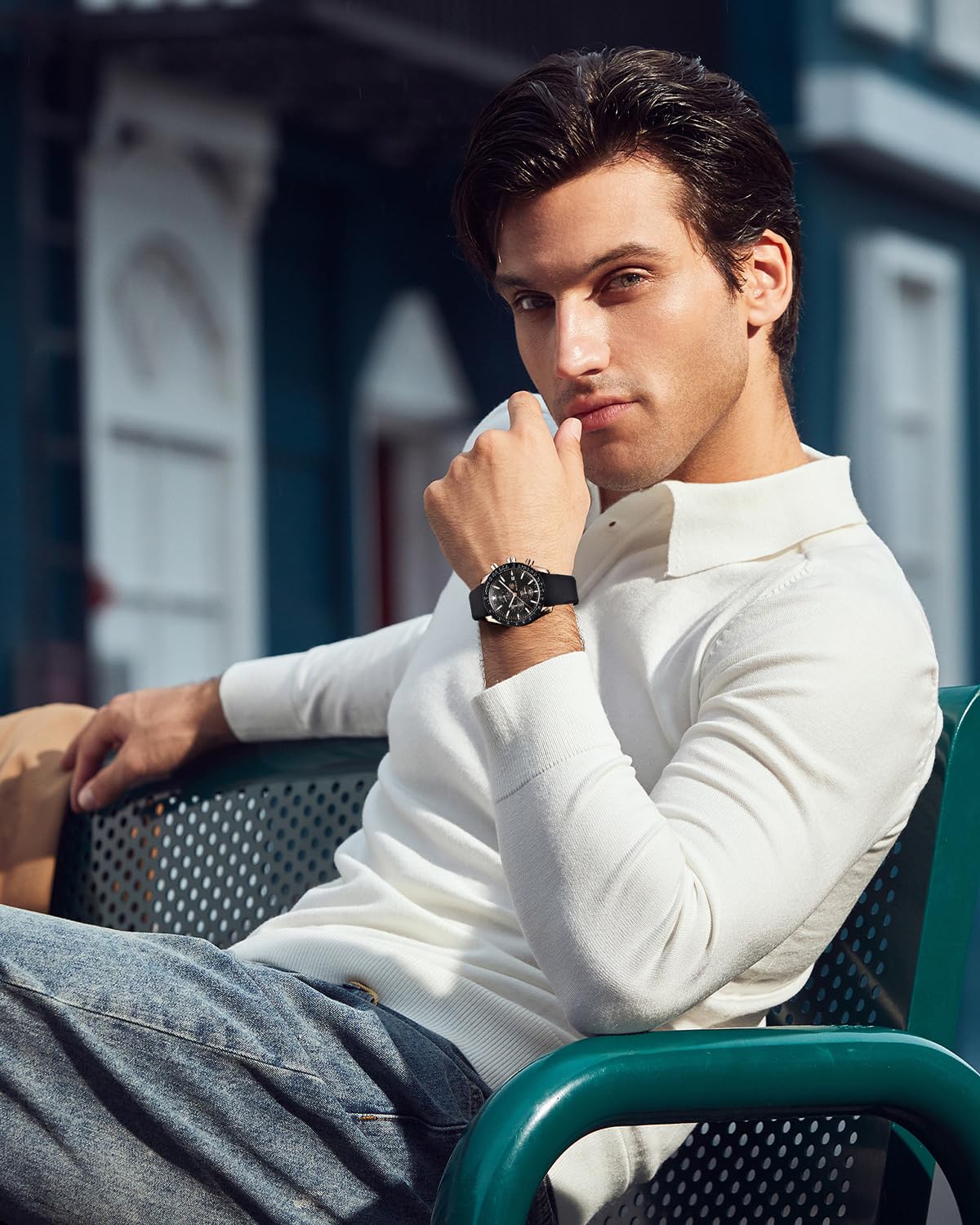 Foto 2 | Reloj By Benyar Con Cronógrafo Analógico De Cuarzo Para Hombre, Resistente Al Agua - Venta Internacional.