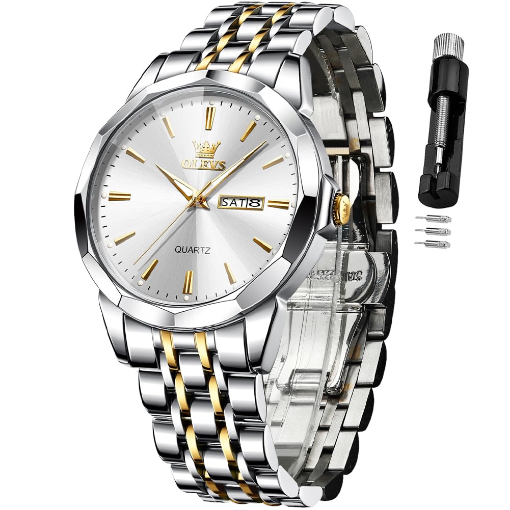 Foto 2 pulgar | Reloj Olevs Silver Para Hombre Vestido De Negocios Sencillo Impermeable - Venta Internacional.